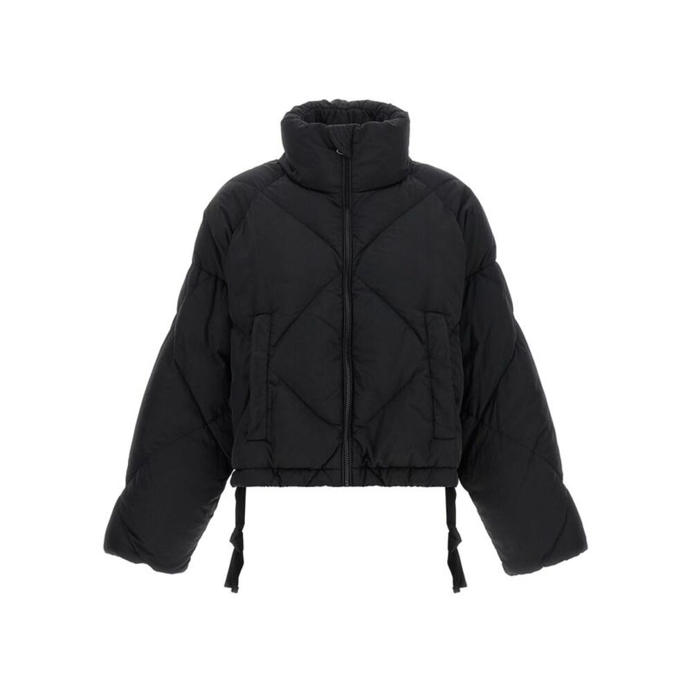 Max Mara Black Polyamide Full-Length Women's Jacket